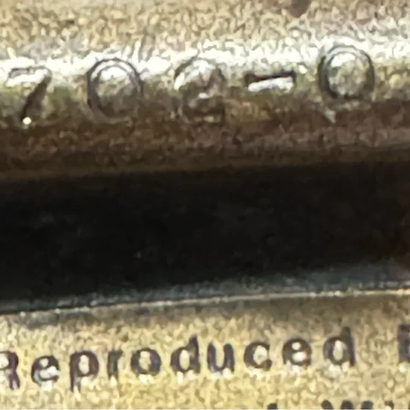 VIntage Bergamot Brass Works 1974 Levi's Jeans Bronze Belt Buckle Collectible - Picture 7 of 16